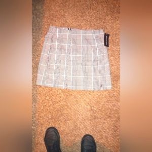 Mini checkered skirt
